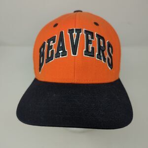 OREGON STATE BEAVERS Black Cap Hat Authentic NCAA College Football Team Spellout